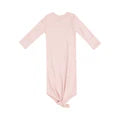 Solid Rose Smoke Rib  Knotted Gown