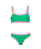 PQ Swim Sporty Rainbow Embroidered Bikini