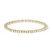 Silver & Gold Cube Bracelet 3MM