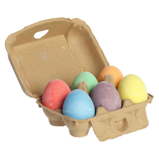6Pc - 2.25" Egg Sidewalk Chalk