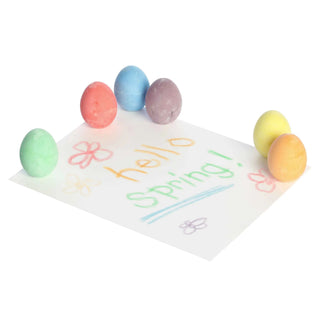 6Pc - 2.25" Egg Sidewalk Chalk