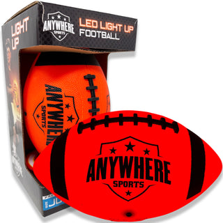 Pro Glow Light-Up Football 6" size - Orange