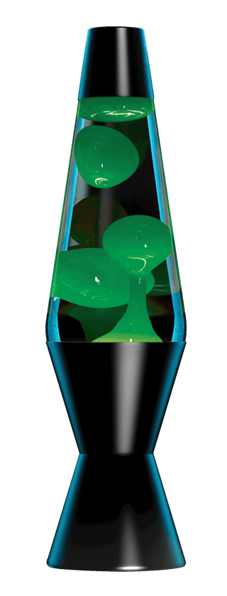 Motionz 14.5 Lava Lamp w Black Metal Base - Green