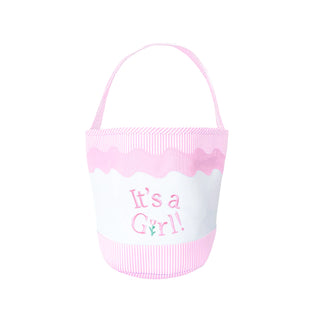 Bits & Bows It's a Girl Pink Tote