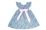 Sweet Dreams Blue/Pink Floral Bow Back Dress
