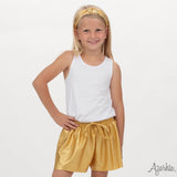 Azarhia Shimmer Butterfly Shorts - Gold