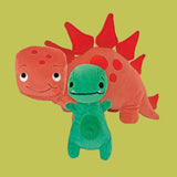 12.5" Tiny T.Rex and Pointy Plush Pair Doll
