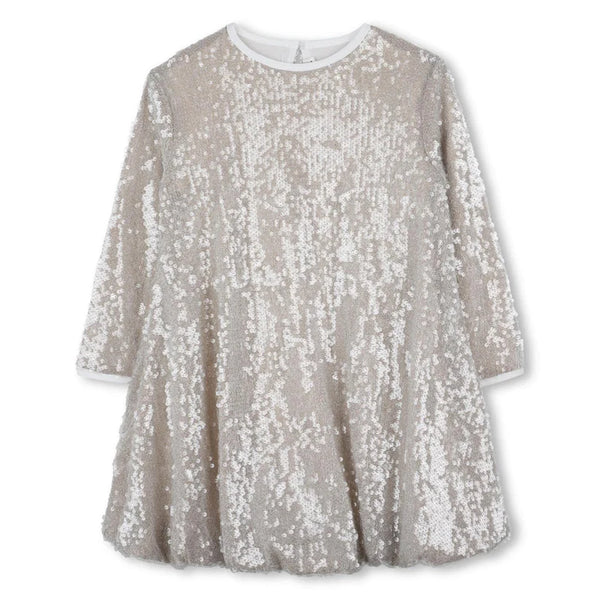 Light Gold Ceremony LS Sequin Dress Olly-Olly Light Gold Ceremony LS Sequin Dress Olly-Olly