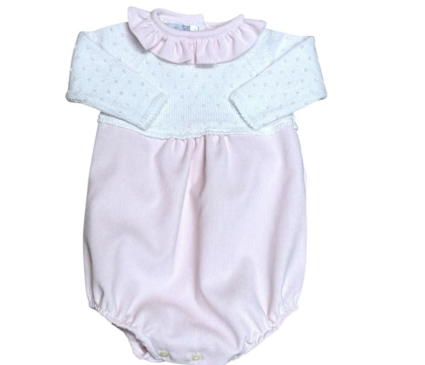 Pink Corduory Bubble with Bitty Dot