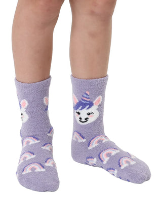 Living Royal Unicorn Fuzzy Socks