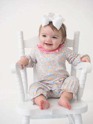 Girls Pumpkin Patch Prep Rosie Romper