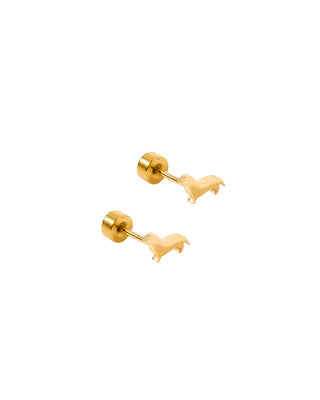 Linny Co. Screwback Stud Earrings - Dachshund