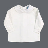 Bailey Boys White Button Back L/S Piped Shirt