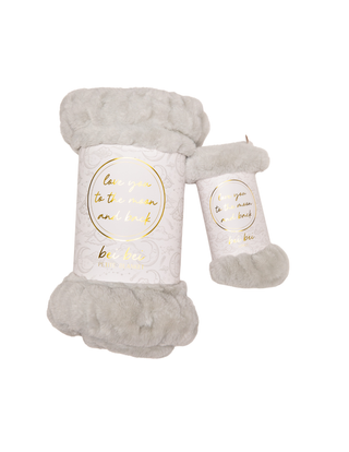 Bei Bei Love You to the Moon and Back faux fur lovey, additional view