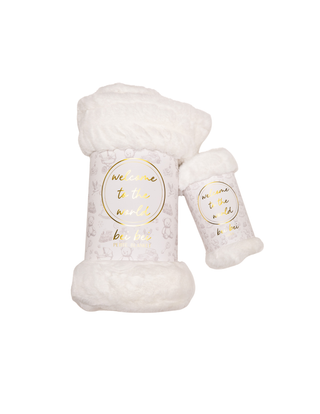 Bei Bei Welcome to the World faux fur blanket, additional view
