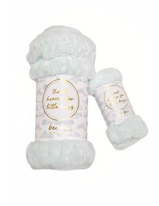 Bei Bei Thank Heaven for Little Boys faux fur lovey, additional view