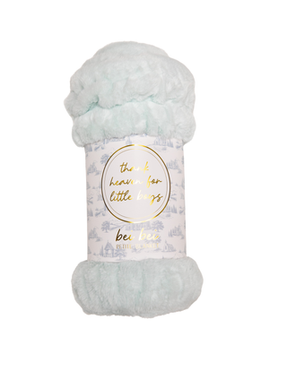 Bei Bei Thank Heaven for Little Boys faux fur blanket