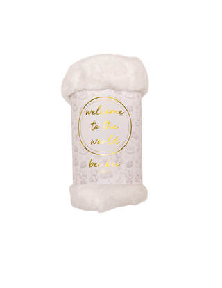 Bei Bei Welcome to the World faux fur lovey