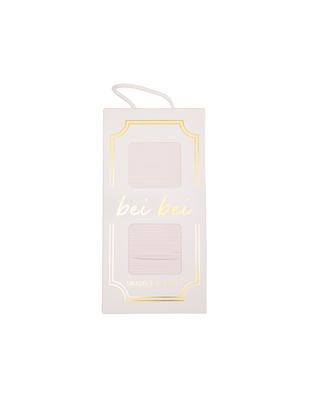 Bei Bei bamboo swaddle in petal pink stripe