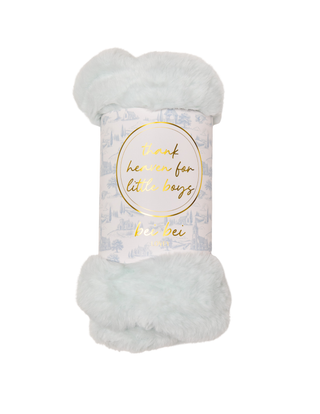 Bei Bei Thank Heaven for Little Boys faux fur lovey