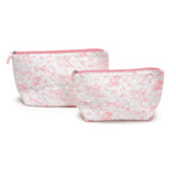 Animal Toile Quilted Set of 2 Pouches Set