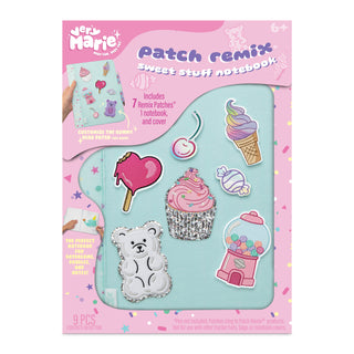 Very Marie Patch Remix Sweet Stuff DIY notebook craft kit for kids and tweens