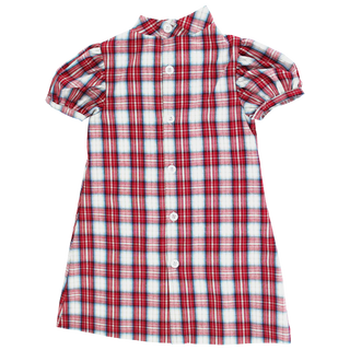 Bailey Boys Cranberry w/ Navy Cord Tia Tie Dress