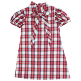 Bailey Boys Cranberry w/ Navy Cord Tia Tie Dress