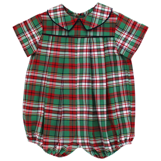Bailey Boys Dressy Bubble Short - Christmas Plaid