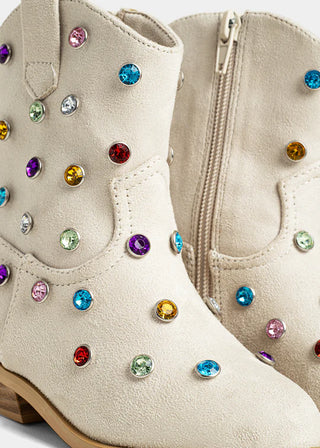 Kids Whoopi Mini Boots - Gray Suede