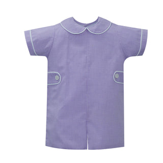 Remember Nguyen Lavender Gingham Williams Romper