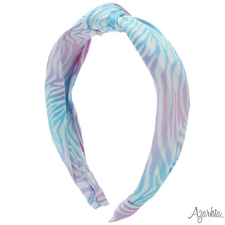 Azarhia Knotted Headband - Watercolor Zebra