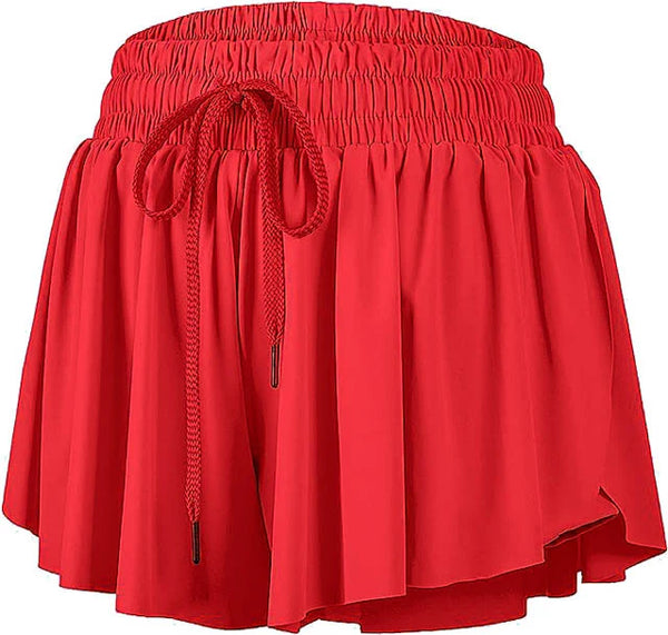 Azarhia Butterfly Shorts - Red