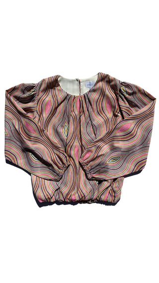 Pleat Collection Wren Top - Peacock