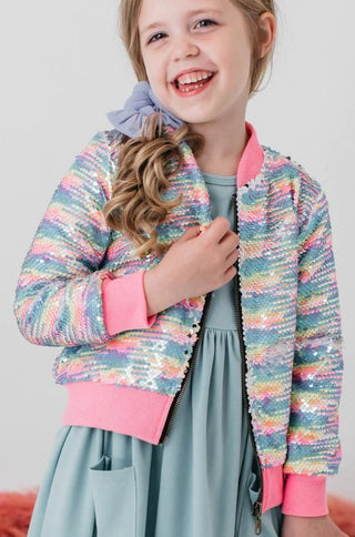 Mila & Rose Sequin Jacket - Sprinkles Flip