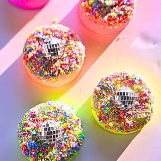 Donut Bath Bomb + Disco Ball Charm