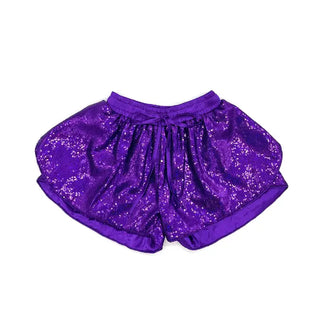 Blended Spirit Butterfly Shorts - Purple Sequin