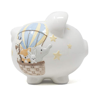 Ceramic Piggy Bank - Air Balloon
