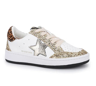 Vintage Havana Aliza Sneaker- White/Gold Glitter