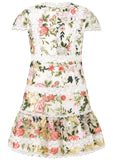 Marlo Kids Allure Floral Embroidered Mini Dress