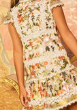 Marlo Kids Allure Floral Embroidered Mini Dress