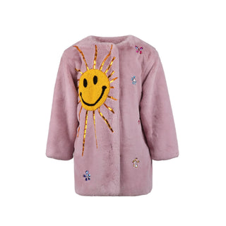 Lola & the Boys Always Sunny Faux Fur Jacket