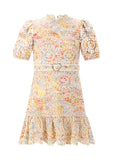 Marlo Kids Avelle Floral Embroidered Mini Dress