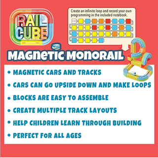 Rail Cube Magnetic Monorail Set