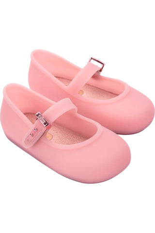 Mini Melissa Soft Ballerina Baby Shoes - Milky Pink