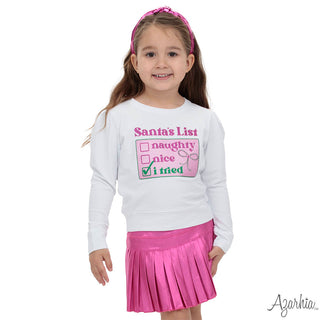 Azarhia Mini Pleated Skort - Hot Pink Shimmer