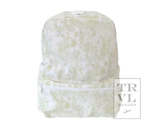 TRVL Backpacker - Green Bunny Toile