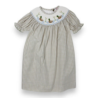 Mallard Duck Smocked Bishop