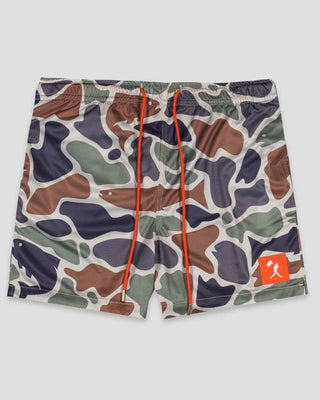 Fishing Club Angler Camo Diamond Air Mesh Shorts - Youth