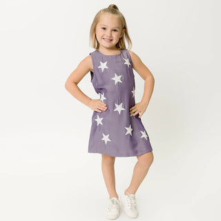 Belle Cher Kids Purple Sequin Starstruck Dress